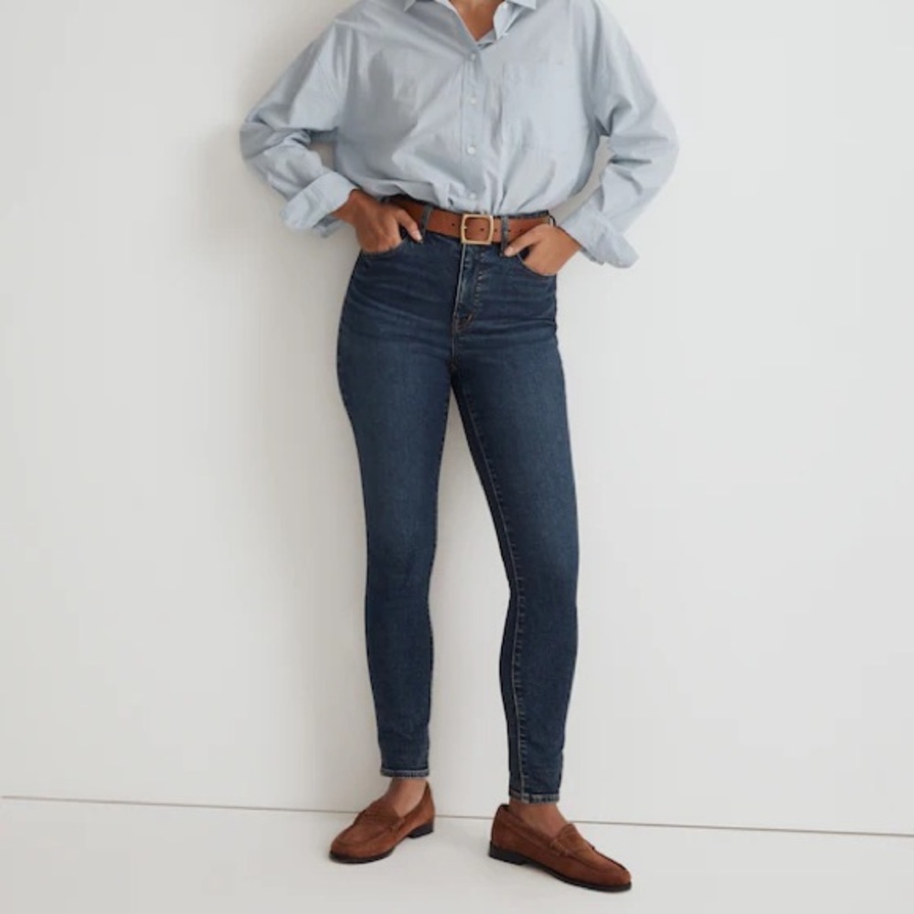 Madewell Women's Skinny Jeans in Deep Blue